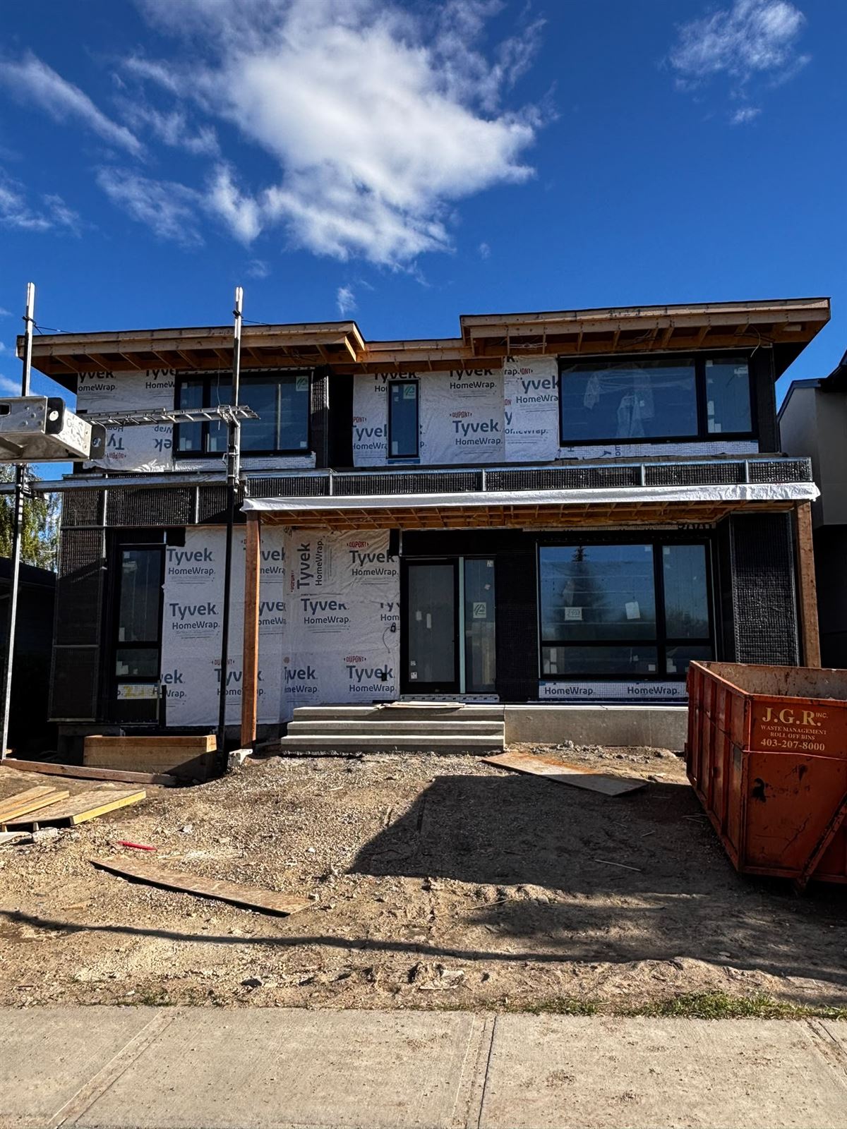 Home under development, wrapped and ready for finishing